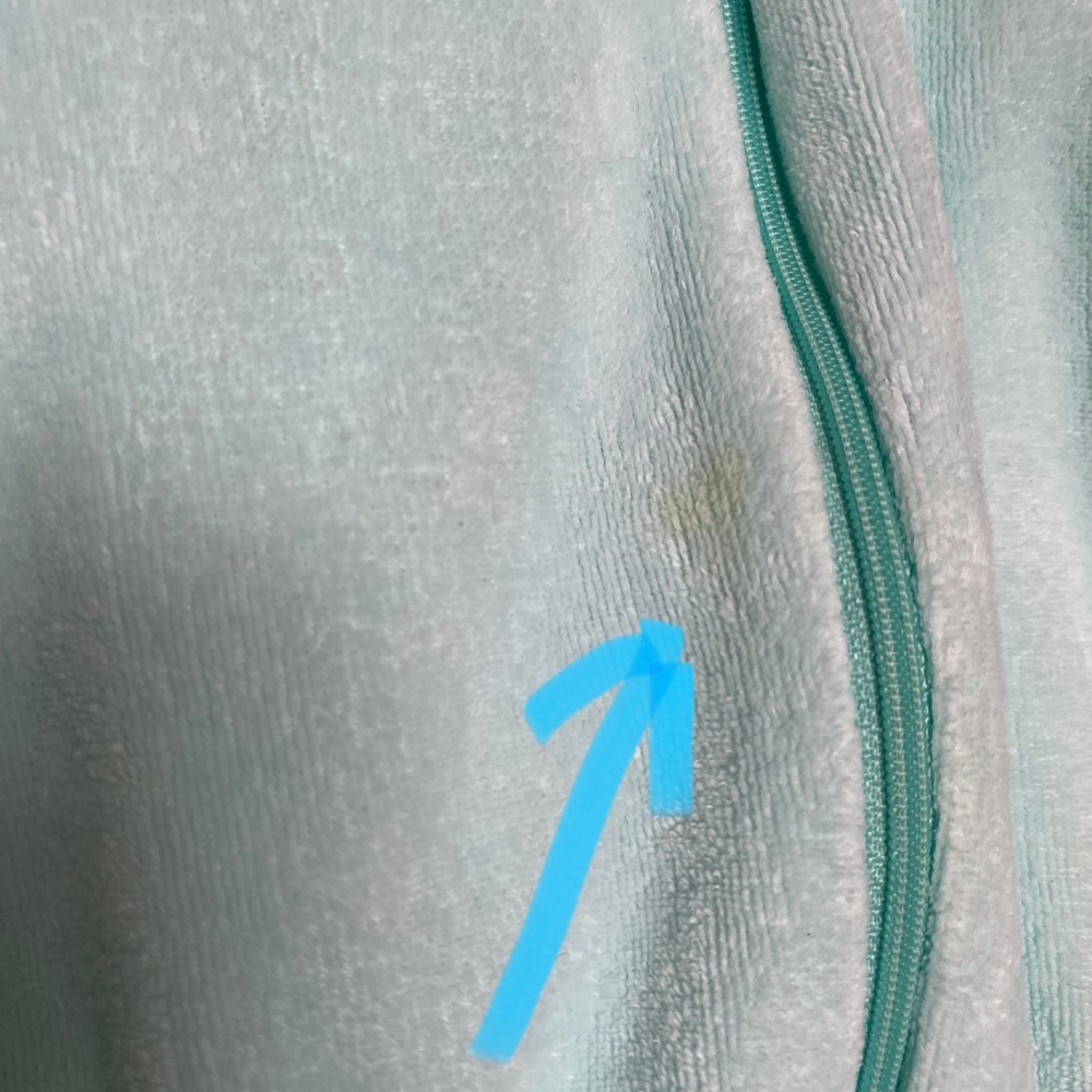 Vintage 80s Velour Jumpsuit Pastel Robins Egg Blue Retro Romper Dolman Sleeve - Picture 10 of 11